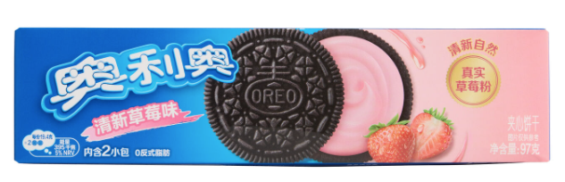 Oreo Sandwich Strawberry 24/97g (CHINA)