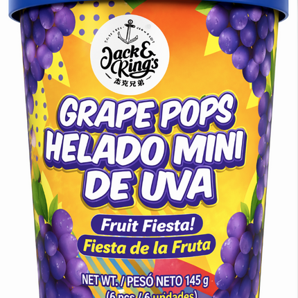 Jack & Kings Grape Pops Ice Cream 12/145g