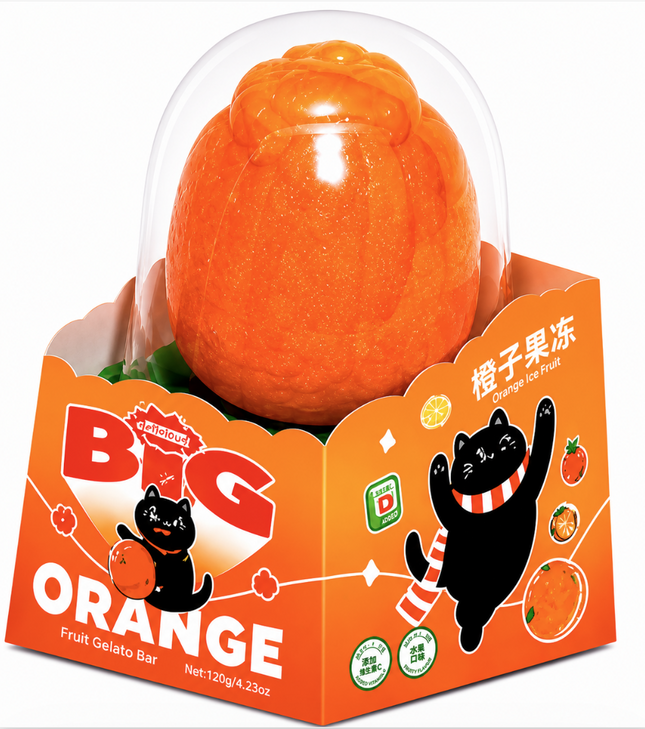 Popi Cat Orange Sorbet 12PK