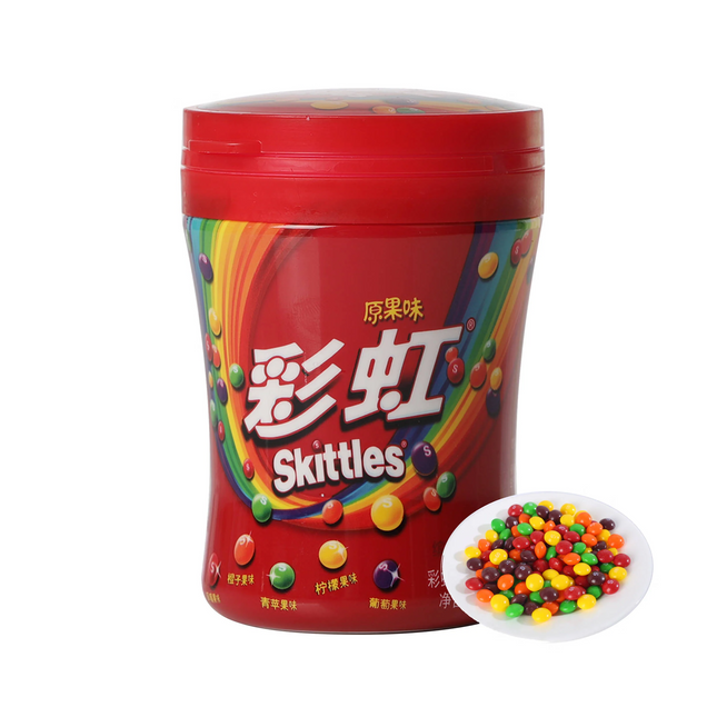 Skittles Original Rainbow Candy Hard Candy Bottles 6PK/120g