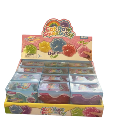 Cat Paw Slushy Squishy - 12 PK
