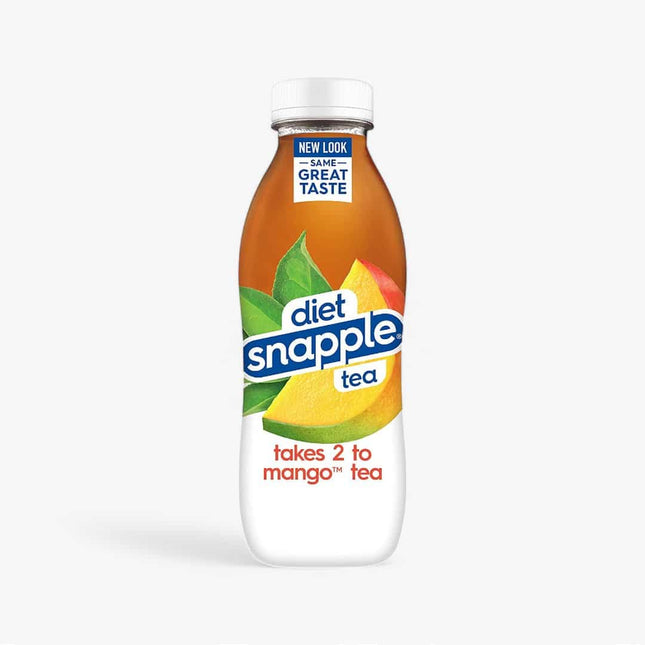 Snapple Takes 2 To Mango Tea Diet 16 Oz X 12