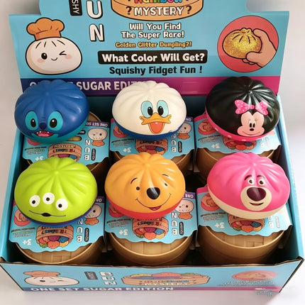 Viral Cartoon Mystery Squishy Dumplings - 12 Pack