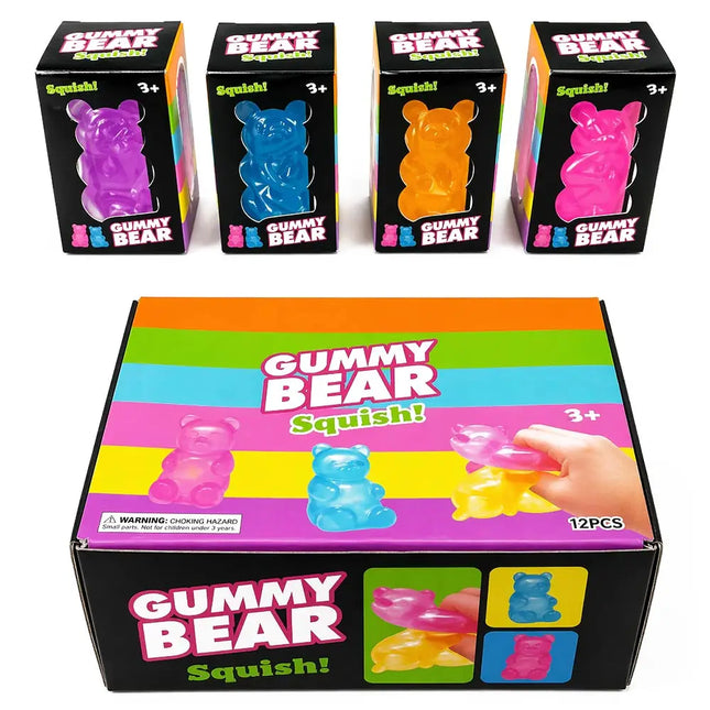 Viral Gummy Bear Squishy - 12 PK