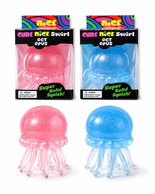 Cube Squishy Jellyfish - 12 PK
