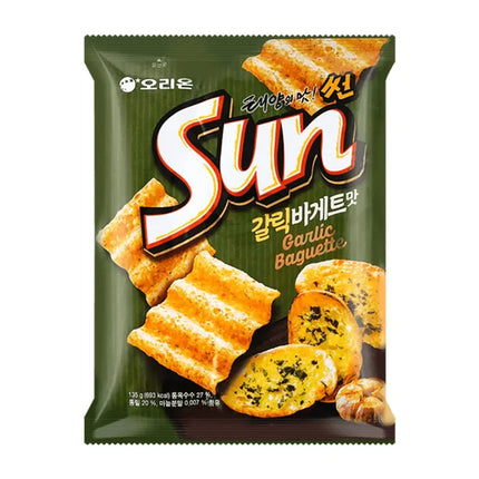 Orion-Garlic Bread Flavor Sun Corn Chips 20/70G (KOREA)