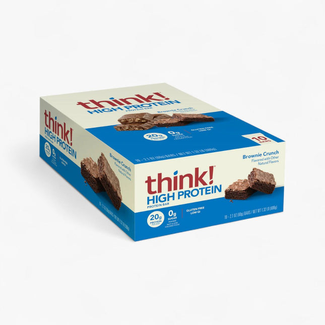 THINK PROTEIN BAR 10/60G BROWNIE CRUNCH