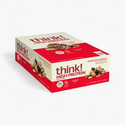 THINK PROTEIN BAR 10/60G CHUNKY PEANUT BUER