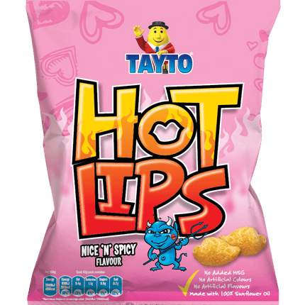 Tayto Hot Lips 32/1.4OZ (Ireland)