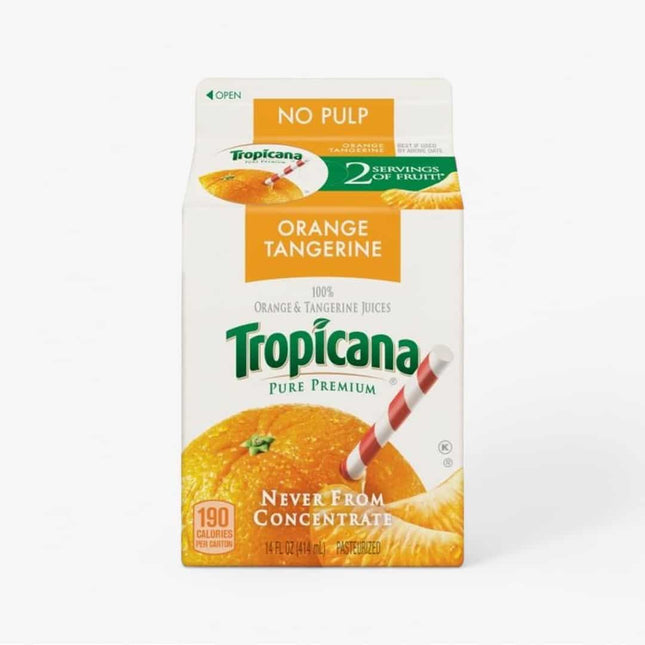 Tropicana Orange Tangerine 14 Oz X 12