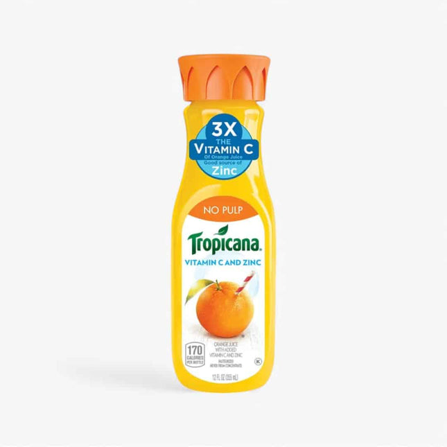 Tropicana Orange Vitamin C And Zinc 12 Oz X 12