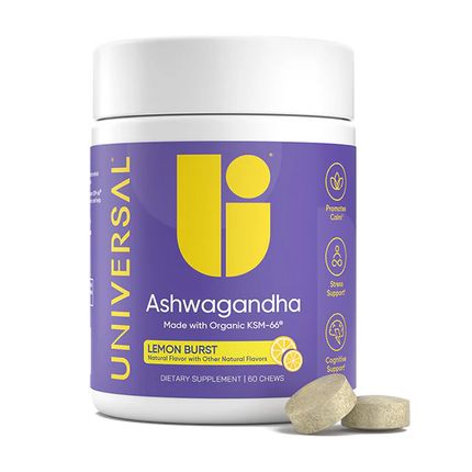 Universal Ashwagandha Chews – Lemon Burst (60 Chews)