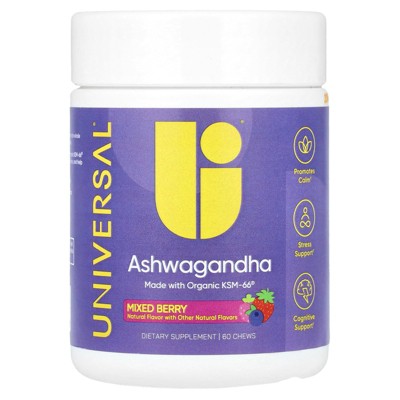 Universal Ashwagandha Chews – Mixed Berry (60 Chews)