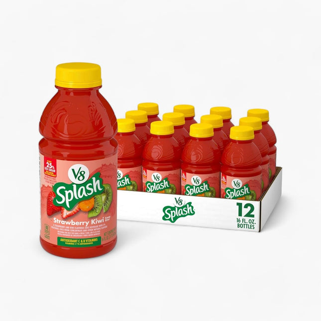 V8 Splash Strawberry Kiwi 12/16 Oz
