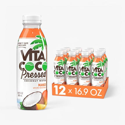 Vita Coco Pressed Mango Coconut Water 16.9Oz X 12 Pet