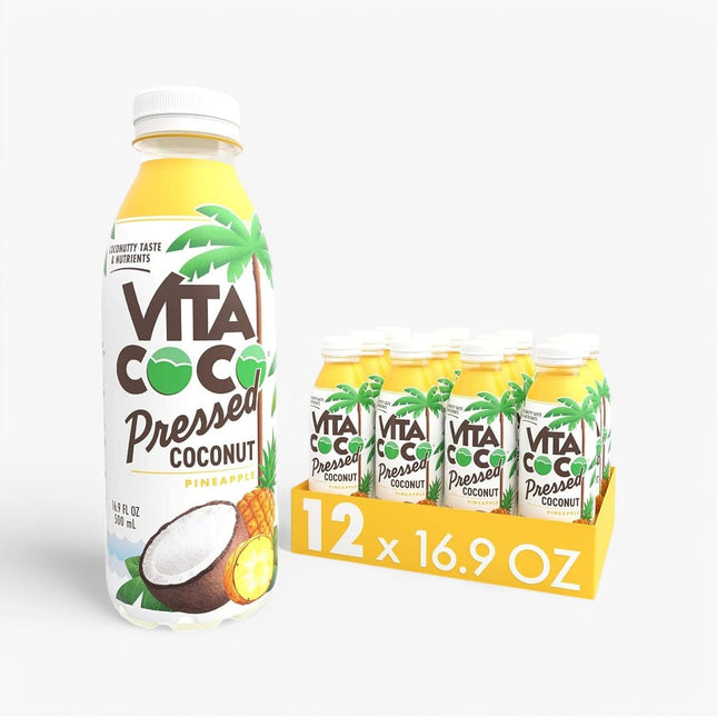 Vita Coco Pressed Pineapple Coconut Water 16.9Oz X 12 Pet