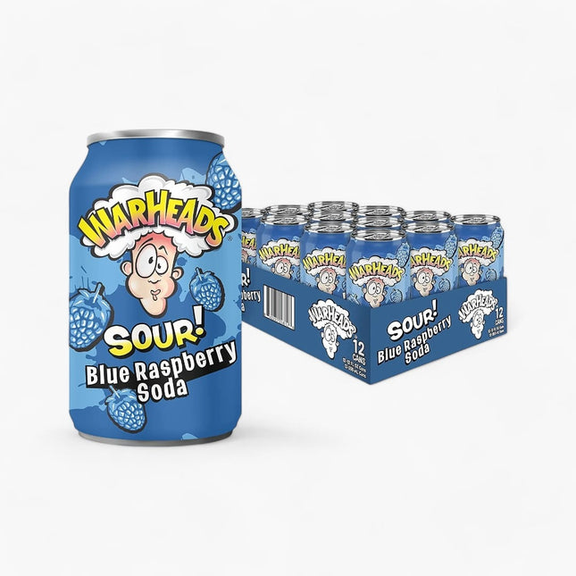 Warheads - Blue Raspberry Sour Soda 12/12Oz