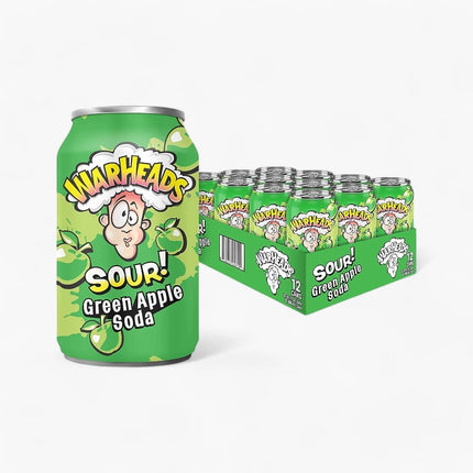 Warheads - Green Apple Sour Soda 12/12Oz