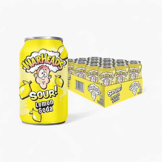 Warheads - Lemon Sour Soda 12/12Oz
