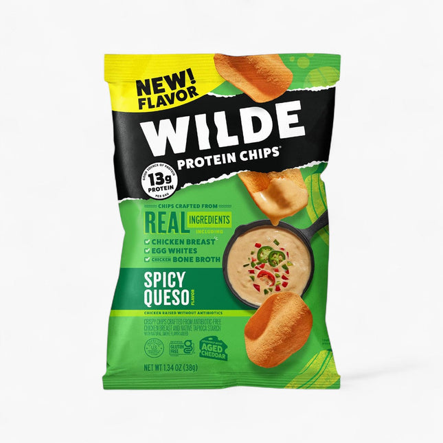 WB PROTEIN CHIPS 8/1.3OZ SPICY QUESO