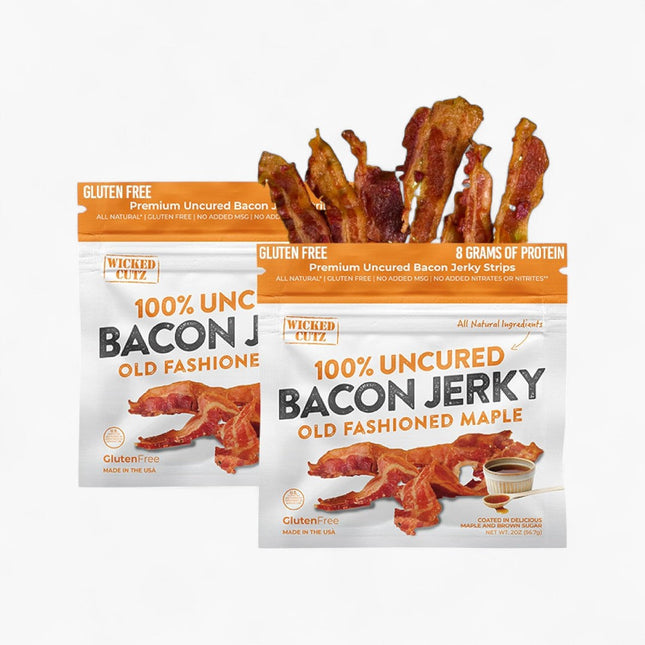 WICKED CUTZ BACON JERKY 10/2OZ OLD FASHIONED MAPLE