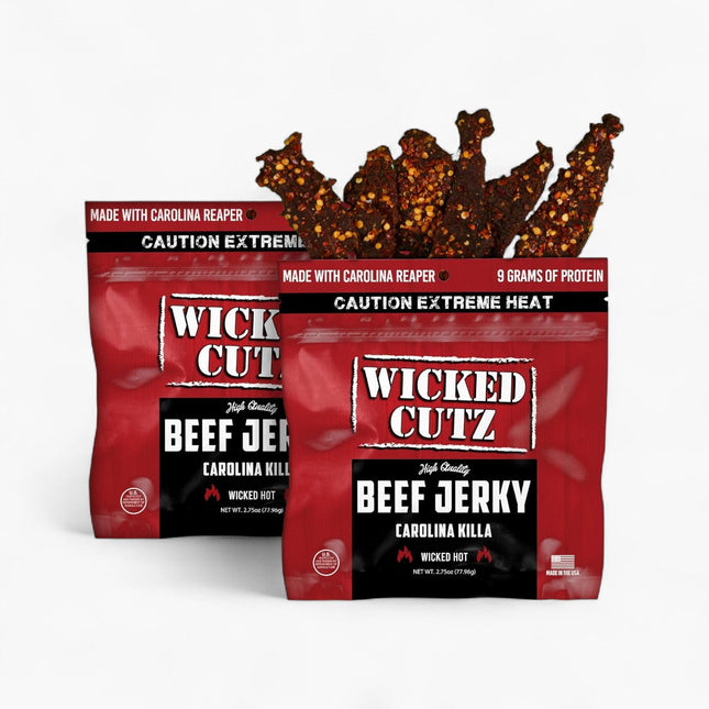 WICKED CUTZ BEEF JERKY 8/2.75OZ CAROLINA KILENNY & LARRY'SA