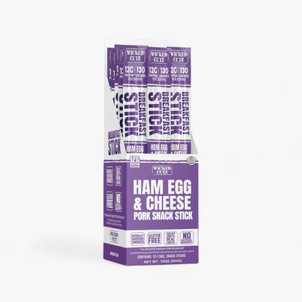 WICKED CUTZ BREAKFAST STICKS 12/1.5OZ HAM EGG & CHEESE