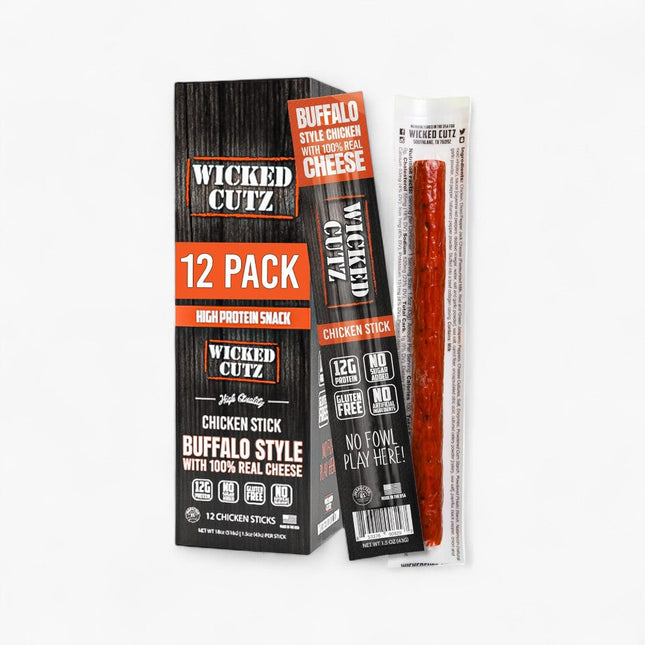 WICKED CUTZ CHICKEN & HONEY STINGER STICK 12/1.5OZ BUFFALO STYLE