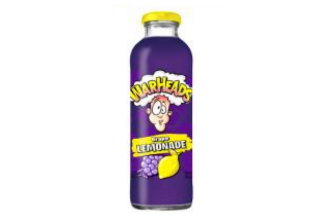Warheads Grape Lemonade Glass Bottles 12/16OZ