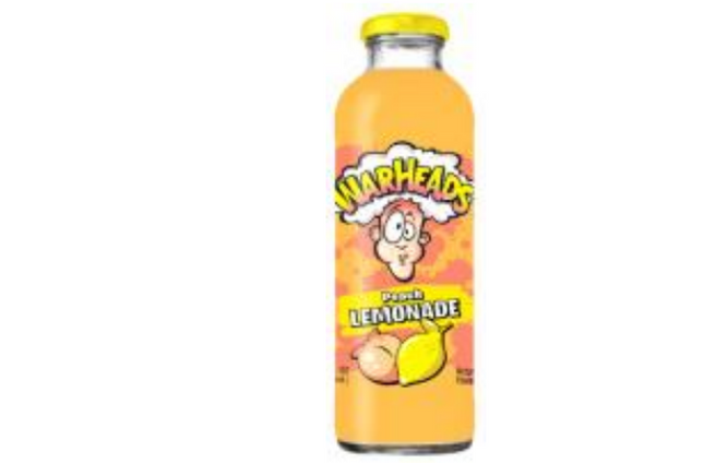 Warheads Peach Lemonade Glass Bottles 12/16OZ