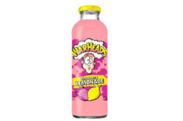 Warheads Strawberry Lemonade Glass Bottles 12/16OZ