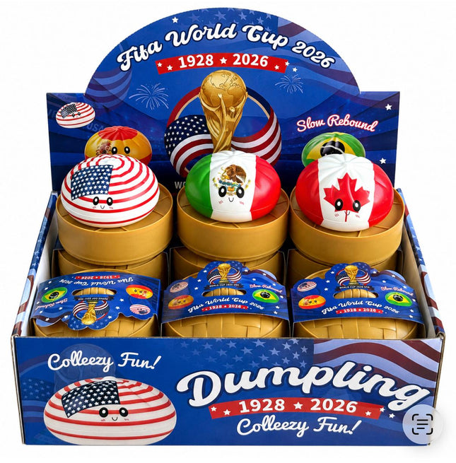 World Cup Mystery Squishy Dumplings - 12 CT