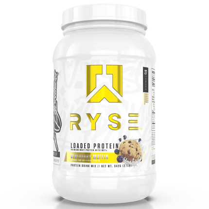 Ryse Loaded Protein Powder - 27 SRV. - Blueberry
