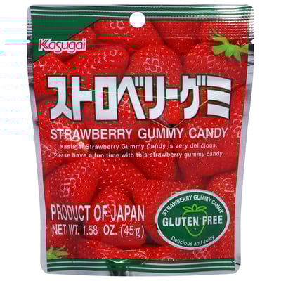 Kasugai Gummy Strawberry 12/1.58OZ