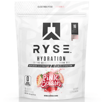 Ryse Hydration Sticks - 16 Pk - Pink Splash