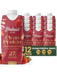 Elmhurst Protein Strawberries & Cream 12/11OZ
