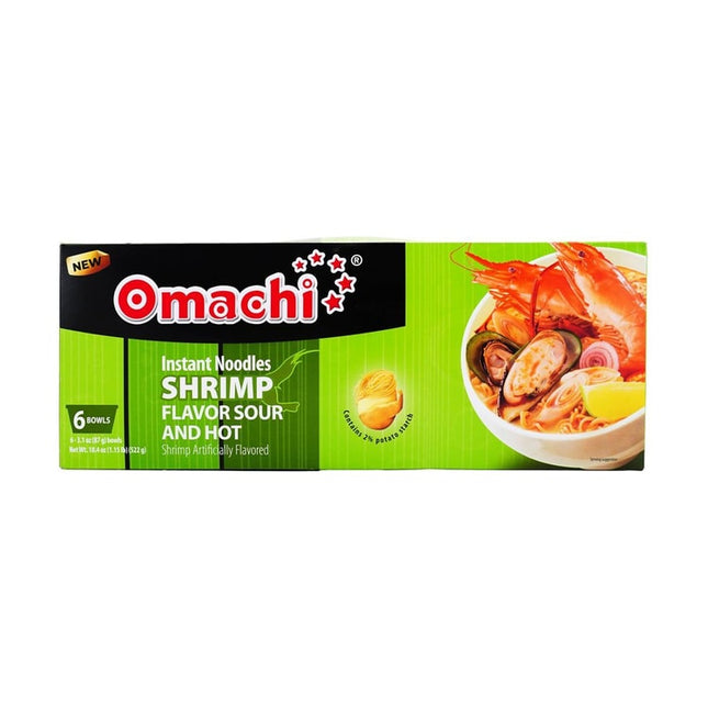 Masan Omachi Hot & Sour Shrimp Instant Noodle 4BOX/6BOWL/87g