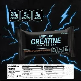 Jimmy Protein Bar w/ Creatine Chocolate PB 12/58g