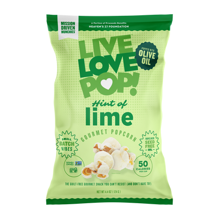 Live Love Pop Hint Of Lime Popcorn 12/4.4OZ