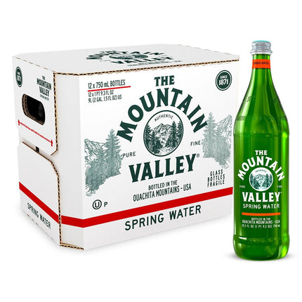 Mt. Valley Spring Water Glass 12/750mL