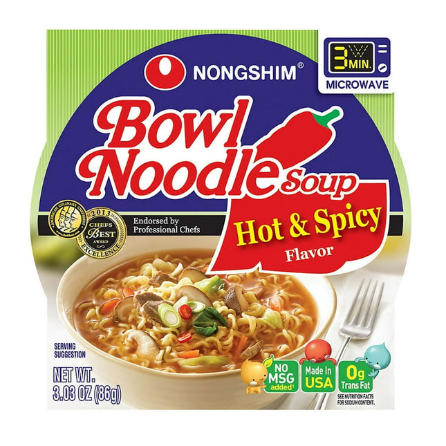 Nippon Shokken Hot & Spicy Ramen Bowl 12/86g