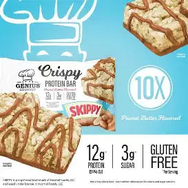 Genius Protein Crispy Skippy Peanut Butter 10/38g