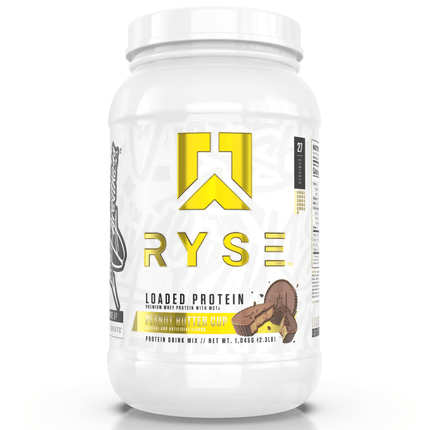 Ryse Loaded Protein Powder Chocolate Peanut Butter 27 SRV