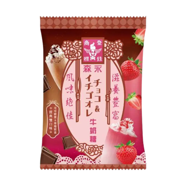 Morinaga Strawberry & Chocolate Candy 10/90g (KOREA)
