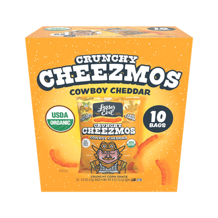 Lesser Evil Cheezmos Cowboy Cheddar 10CT/6PK/8OZ