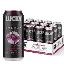 Lucky Energy Drink Cherry Pop 12/16OZ