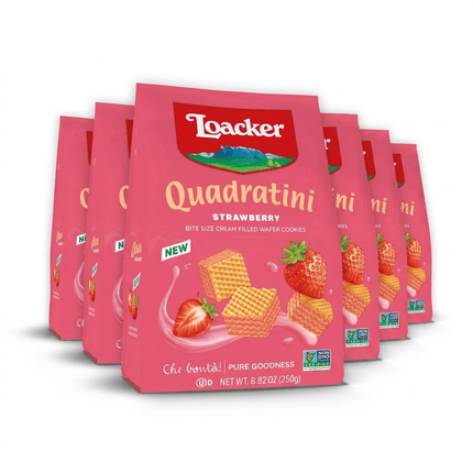 Loacker Quadratini Strawberry 6/8.82OZ