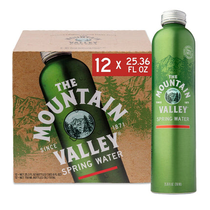 Mt. Valley Spring Water Aluminum 12/750mL