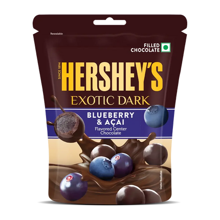 Hershey Exotic Dark Blueberry Acai Flavor Chocolate 14/34g