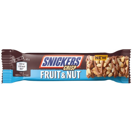Snickers Fruit & Nut Bar Crisp 18/1.4OZ (UK)